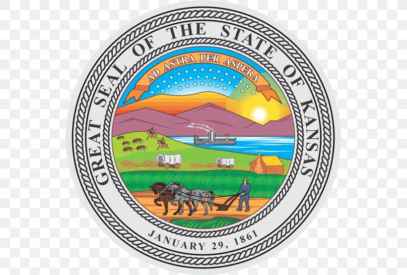 Seal Of Kansas Flag Of Kansas Vector Graphics Kansas Day, PNG, 555x555px, Kansas, Flag Of Kansas, Great Seal Of The United States, Kansas Day, Label Download Free