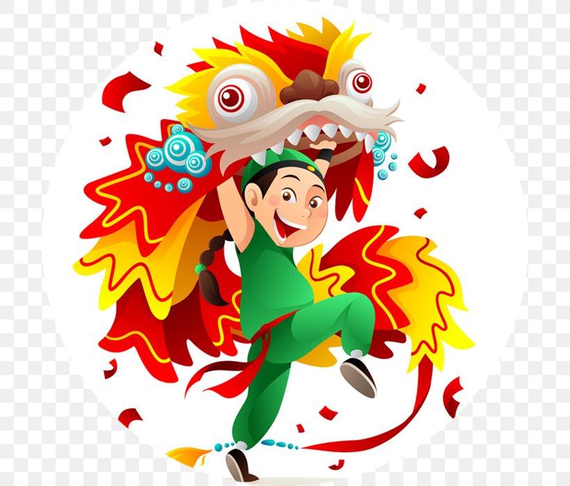 Vector Graphics Lion Dance Clip Art Dragon Dance Illustration, PNG, 700x700px, Lion Dance, Art, Cartoon, Chinese New Year, Dance Download Free