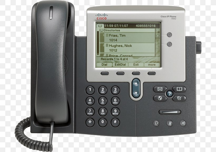VoIP Phone Cisco Unified Communications Manager Cisco 7942G Telephone Skinny Call Control Protocol, PNG, 710x577px, Voip Phone, Answering Machine, Caller Id, Cisco 7942g, Cisco Systems Download Free