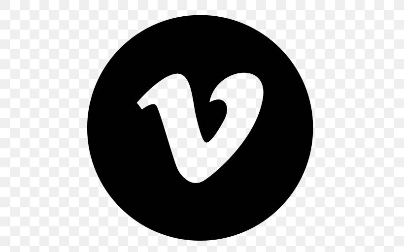 Vimeo Social Media Logo, PNG, 512x512px, Vimeo, Black And White, Brand, Heart, Logo Download Free