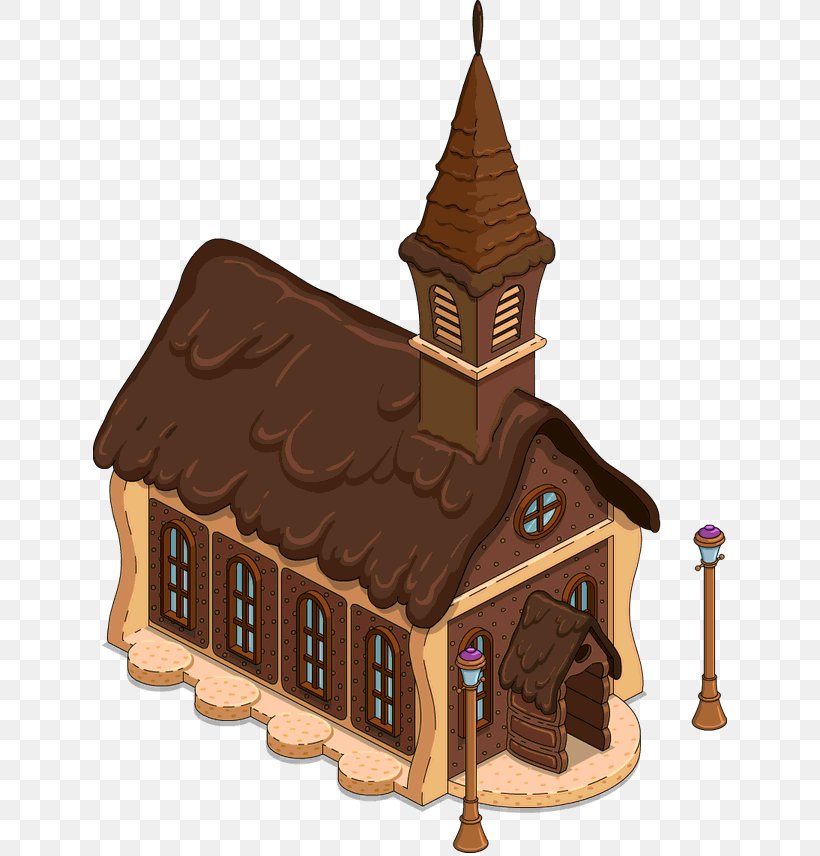 The Simpsons: Tapped Out The Chocolate House Chapel Clip Art, PNG, 636x856px, Watercolor, Cartoon, Flower, Frame, Heart Download Free