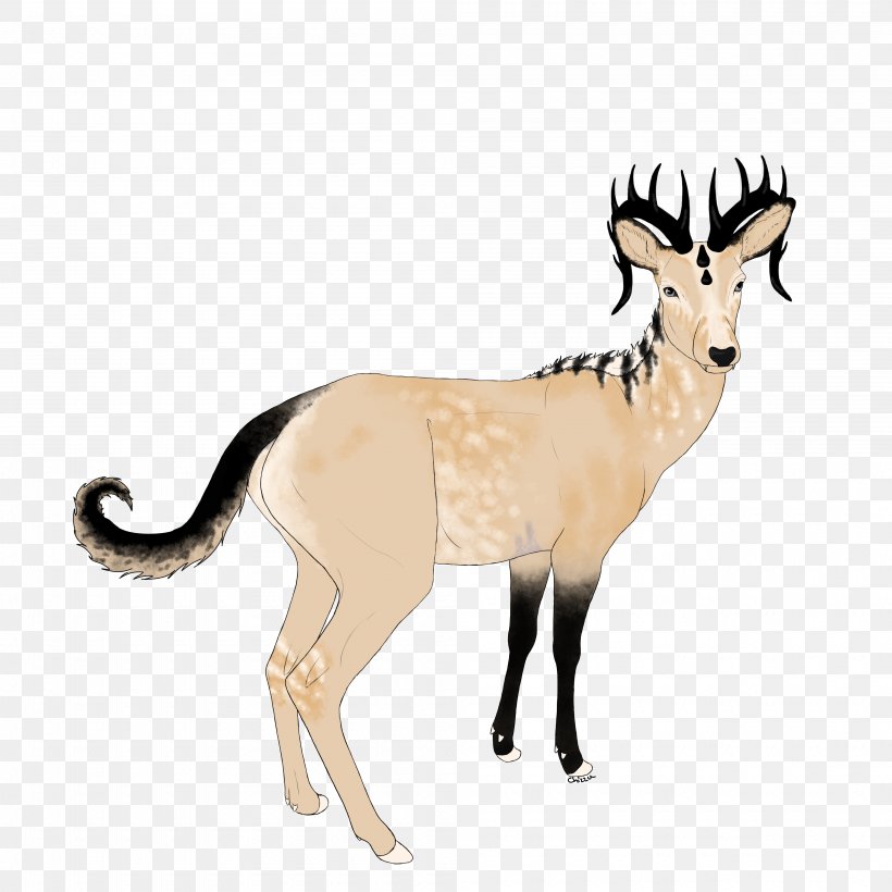 Antelope Deer Goat Horn Wildlife, PNG, 4000x4000px, Antelope, Animal, Animal Figure, Antler, Cow Goat Family Download Free