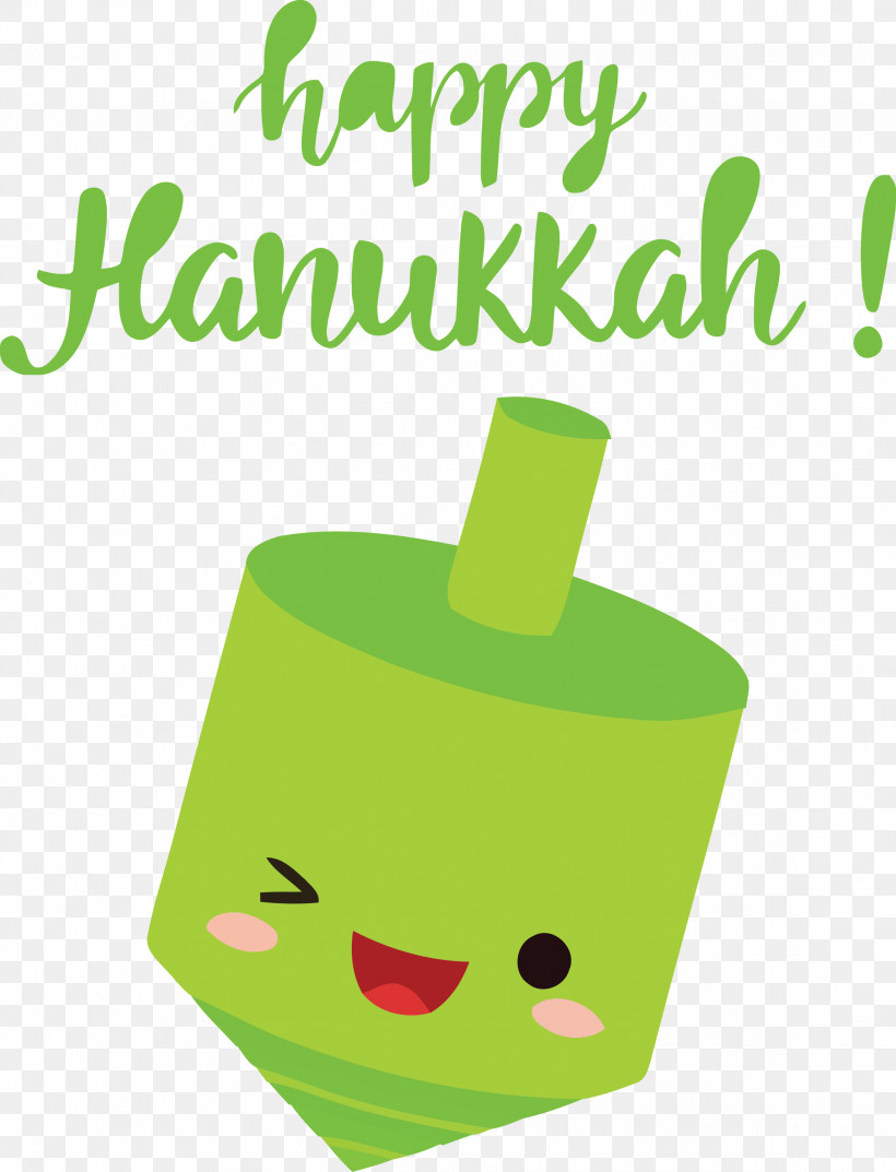 Hanukkah Happy Hanukkah, PNG, 2292x3000px, Hanukkah, Biology, Cartoon, Green, Happy Hanukkah Download Free
