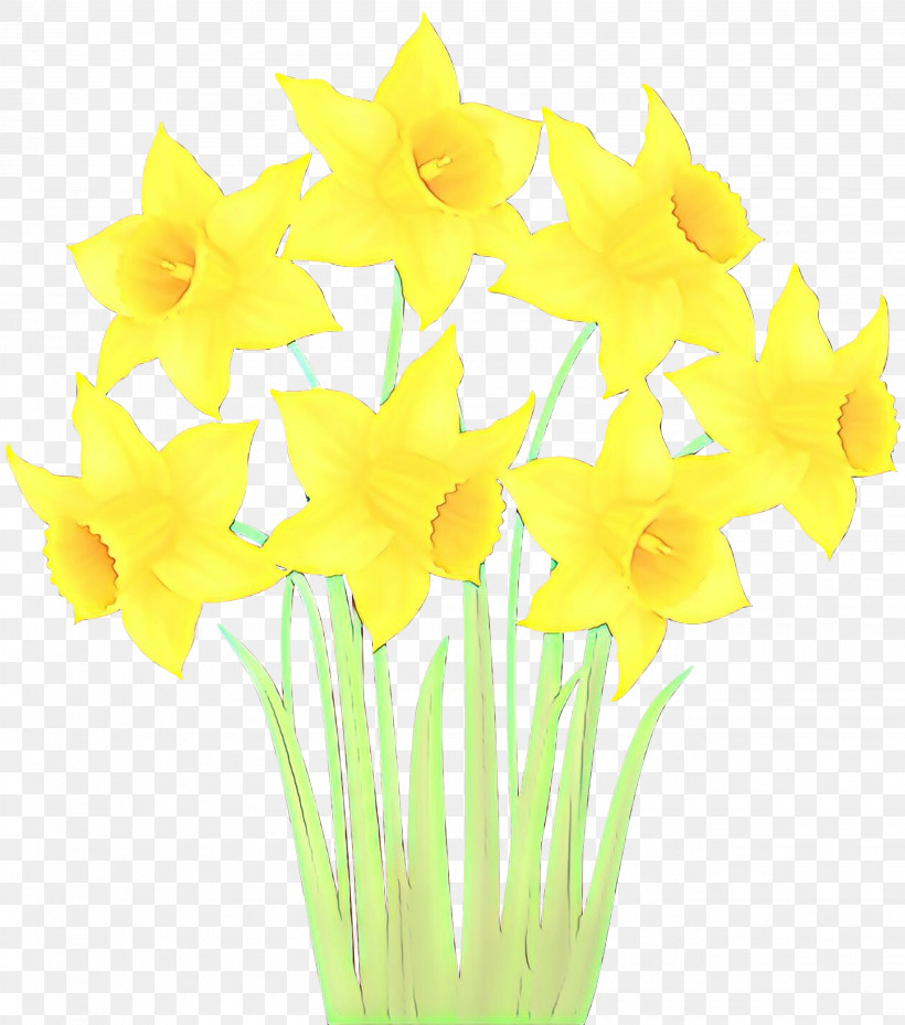 Yellow Flower Cut Flowers Narcissus Plant, PNG, 2647x3000px, Yellow, Bouquet, Cut Flowers, Flower, Flowerpot Download Free