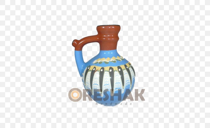 Ceramic Pitcher Vase Container Oreshak, Lovech Province, PNG, 500x500px, Ceramic, Art, Ashtray, Blue, Bulgarian Language Download Free