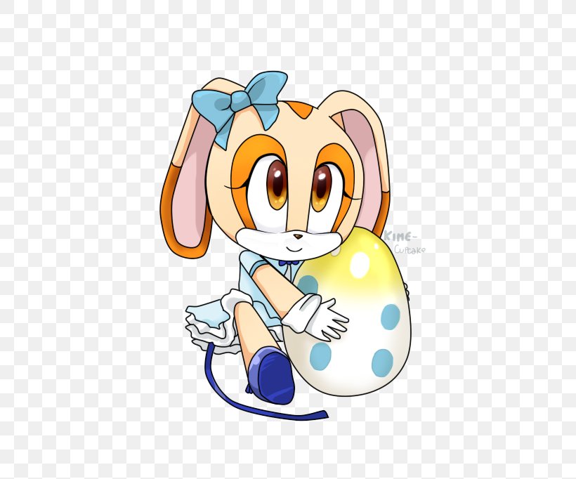 Cream The Rabbit Sonic Heroes Hedgehog Cupcake, PNG, 554x682px, Cream The Rabbit, Art, Ball, Cartoon, Character Download Free