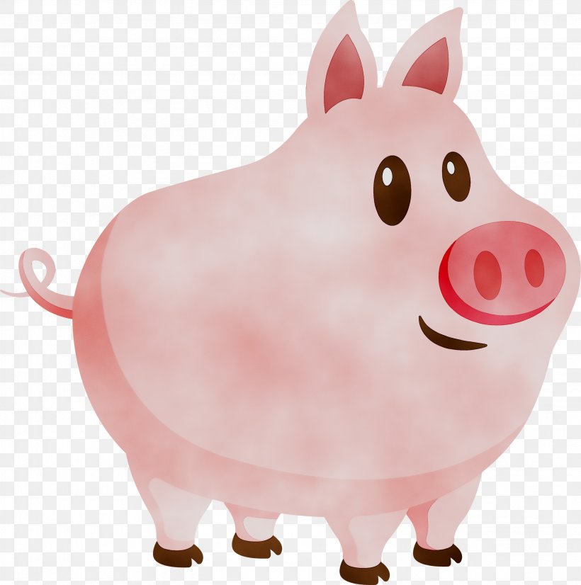 Domestic Pig Vector Graphics Clip Art, PNG, 2978x3000px, Pig, Domestic Pig, Drawing, Livestock, Money Handling Download Free