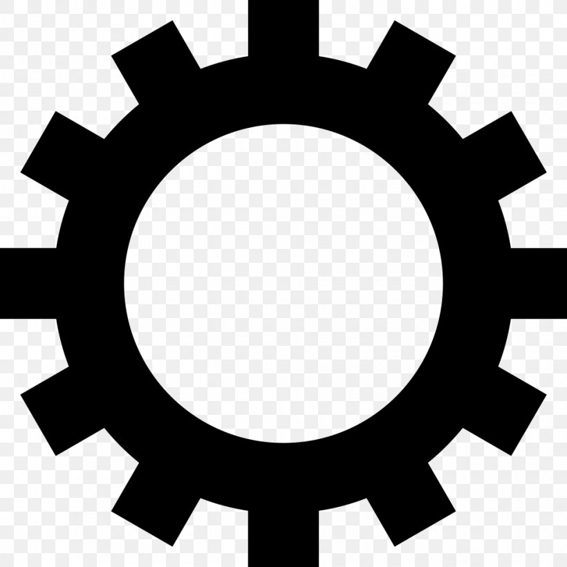 Gear Wheel, PNG, 980x980px, Gear, Black And White, Gear Train, Hardware Accessory, Sprocket Download Free