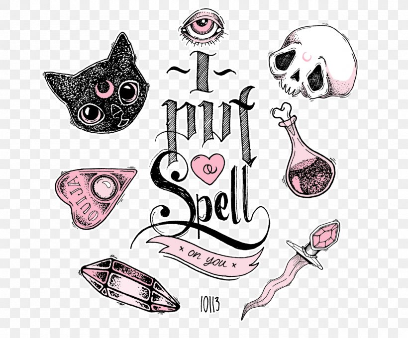 Art Witchcraft Drawing Spell, PNG, 1280x1062px, Art, Cat, Cat Like Mammal, Doodle, Drawing Download Free