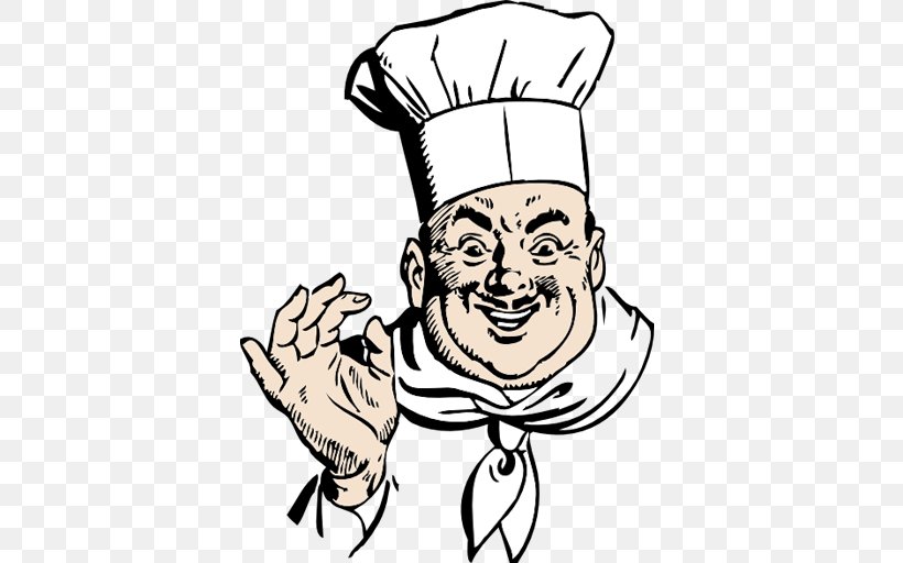 Chef Cooking Italian Cuisine Clip Art, PNG, 512x512px, Chef, Arm, Art, Artwork, Black And White Download Free