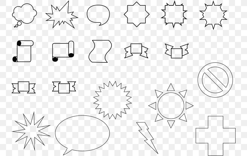 Geometric Shape Geometry Clip Art, PNG, 744x520px, Shape, Area, Black And White, Color, Diagram Download Free