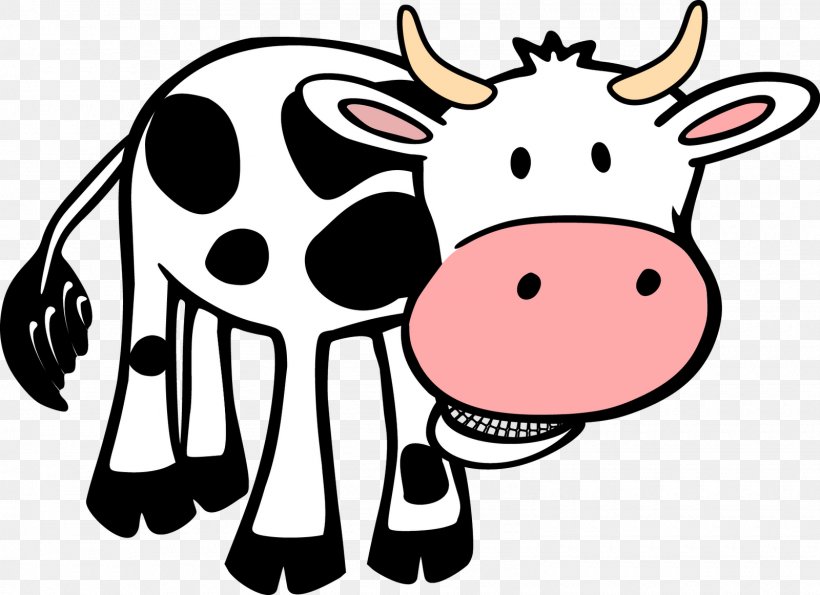 Holstein Friesian Cattle Thumbnail Clip Art, PNG, 1600x1162px, Holstein Friesian Cattle, Artwork, Black And White, Bull, Cartoon Download Free