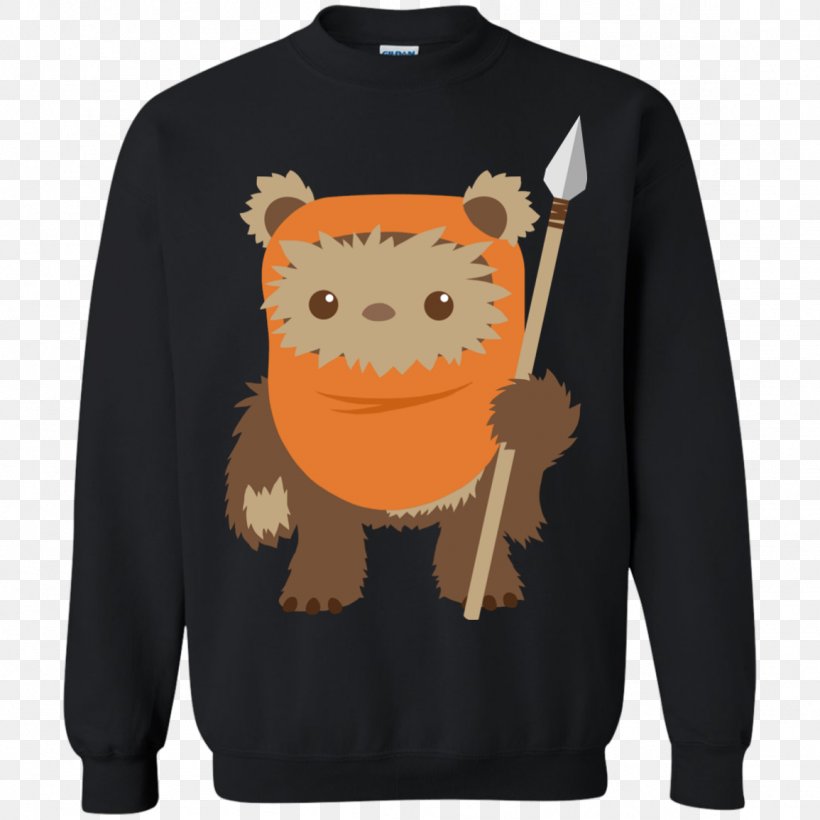 Printed T-shirt Hoodie Sweater, PNG, 1155x1155px, Tshirt, Bluza, Clothing, Crew Neck, Ewok Download Free