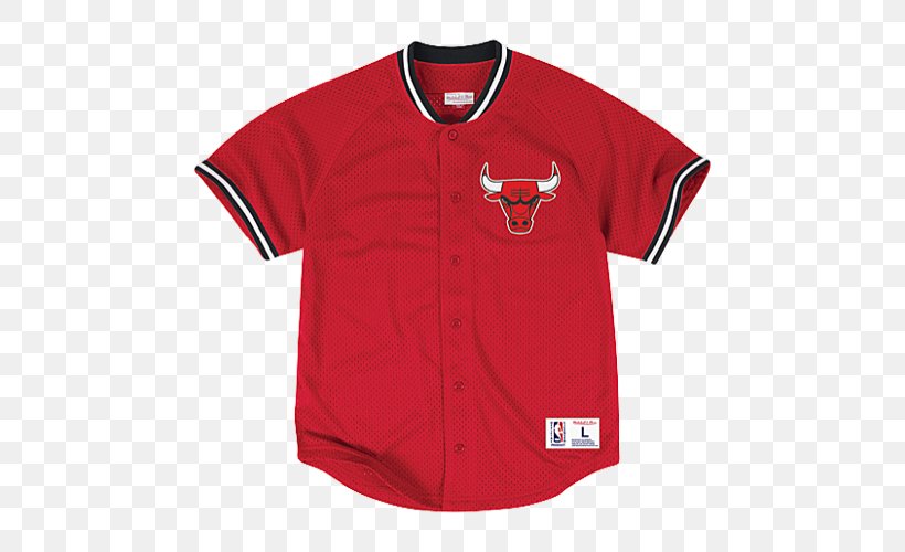 Mitchell & Ness Men's Chicago Bulls Jersey Mitchell & Ness Nostalgia Co. Chicago Bulls Mitchell & Ness, PNG, 500x500px, Chicago Bulls, Active Shirt, Basketball, Button, Clothing Download Free