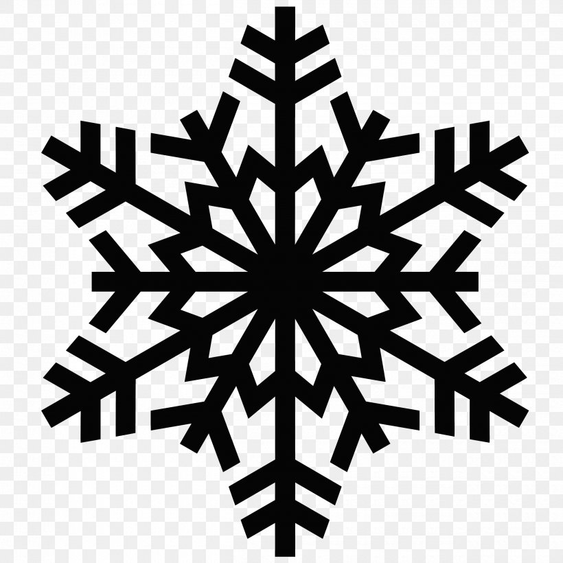 Snowflake Clip Art Vector Graphics Image, PNG, 2500x2500px, Snowflake, Black And White, Leaf, Monochrome, Monochrome Photography Download Free