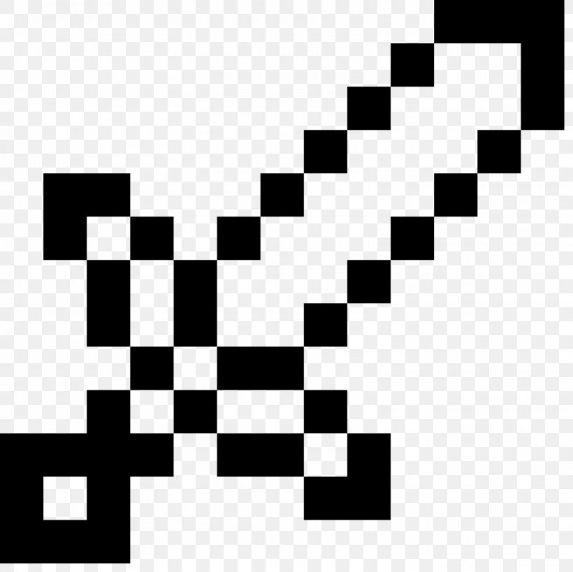 Minecraft Wall Decal Video Game Sword, PNG, 1600x1600px, Minecraft, Black, Black And White, Brand, Coloring Book Download Free