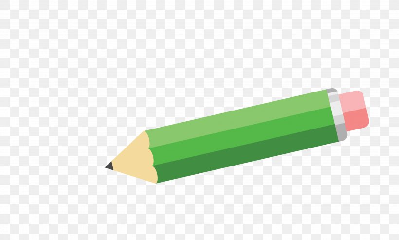 Pencil Green, PNG, 3721x2240px, Pencil, Cartoon, Colored Pencil, Green, Pen Download Free