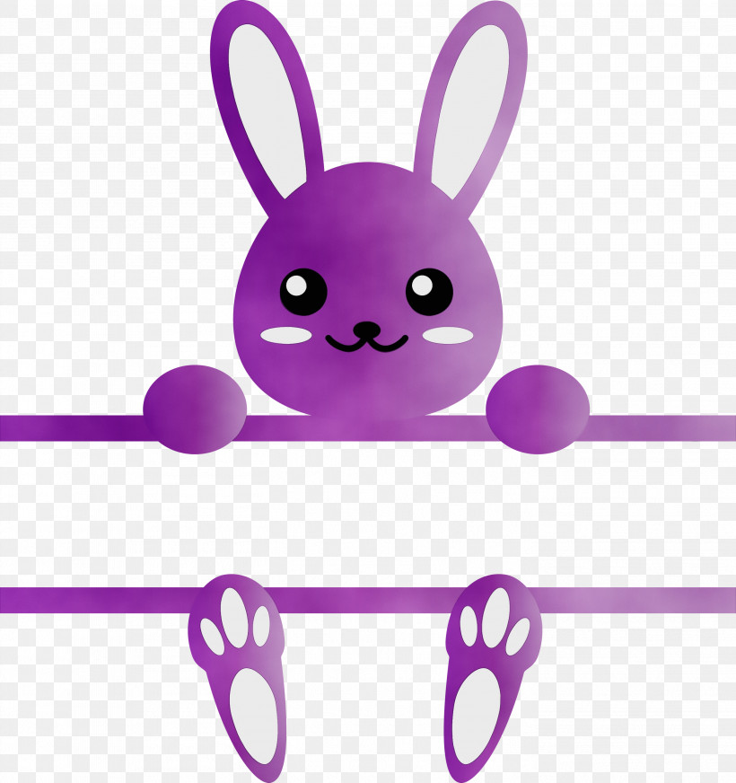 Easter Bunny, PNG, 2819x3000px, Bunny Frame, Cartoon, Easter Bunny, Easter Day, Lilac Download Free
