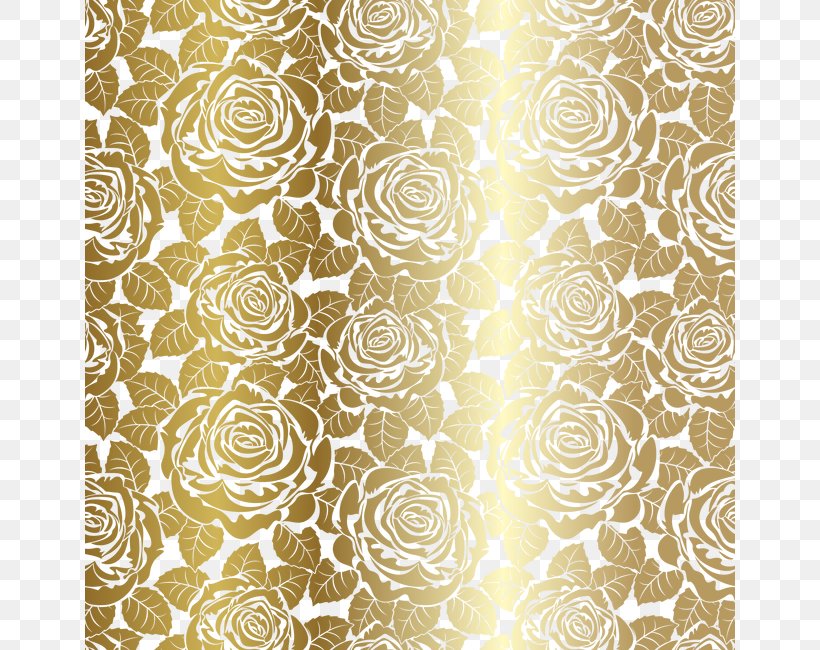 Motif Drawing Pattern, PNG, 650x650px, Motif, Beach Rose, Color, Drawing, Gold Download Free