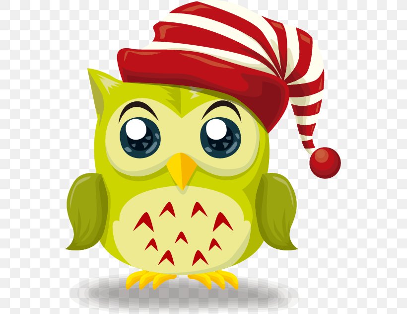 Owl Christmas Illustration, PNG, 555x632px, Owl, Art, Beak, Bird, Bird Of Prey Download Free