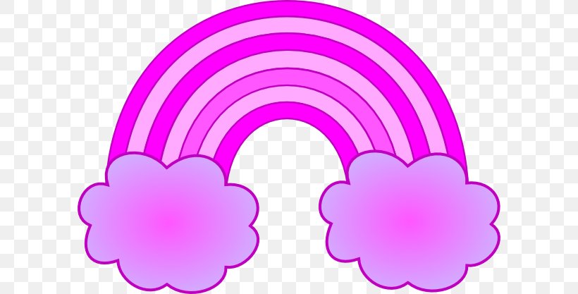 Rainbow Pink Clip Art, PNG, 600x417px, Rainbow, Cloud, Color, Drawing, Fuchsia Download Free