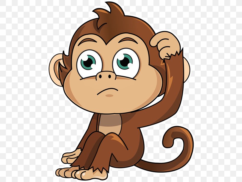 Sticker Monkey Primate Animal Clip Art, PNG, 618x618px, Sticker, Animal, Animated Film, Behavior, Big Cat Download Free