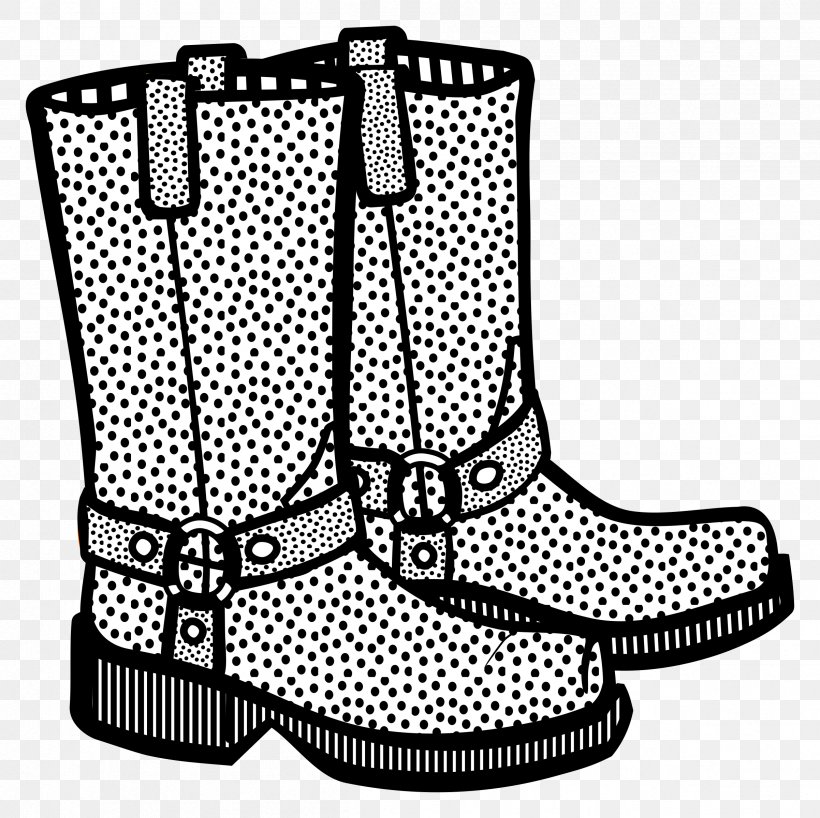 Boot Shoe Clip Art, PNG, 2404x2400px, Boot, Black, Black And White, Clothing, Footprint Download Free