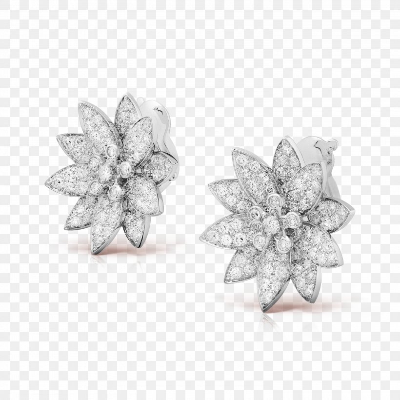 Earring Cubic Zirconia Van Cleef & Arpels Jewellery Diamond, PNG, 3000x3000px, Earring, Body Jewellery, Body Jewelry, Bride, Carat Download Free