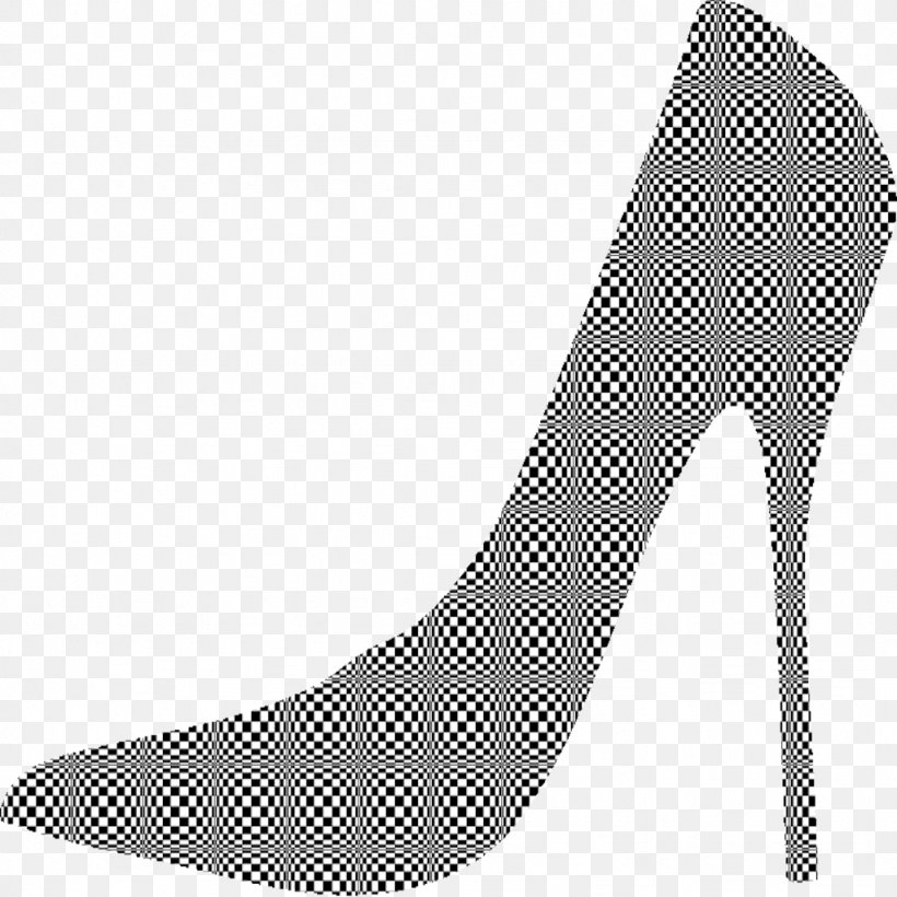 High-heeled Shoe Human Leg Pattern Black & White, PNG, 1024x1024px, Shoe, Basic Pump, Black M, Black White M, Court Shoe Download Free
