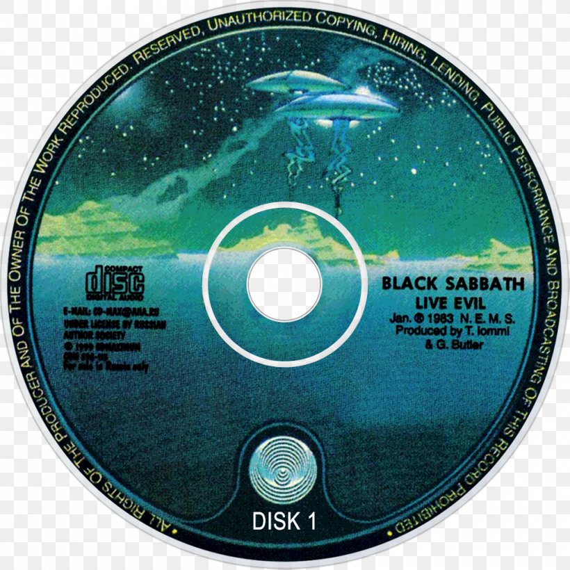 Compact Disc Live Evil Black Sabbath Live... Gathered In Their Masses Evil Woman, PNG, 1000x1000px, Watercolor, Cartoon, Flower, Frame, Heart Download Free