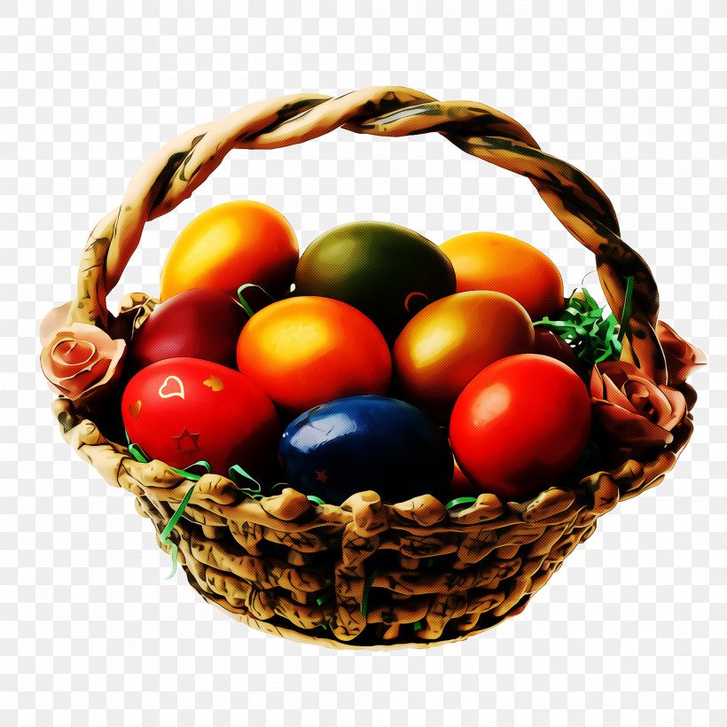 Easter Egg, PNG, 2000x2000px, Basket, Easter, Easter Egg, Food, Fruit Download Free