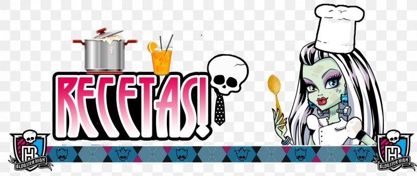 Frankie Stein Monster High Brand Clip Art, PNG, 1200x509px, Frankie Stein, Art, Brand, Cartoon, Drinkware Download Free