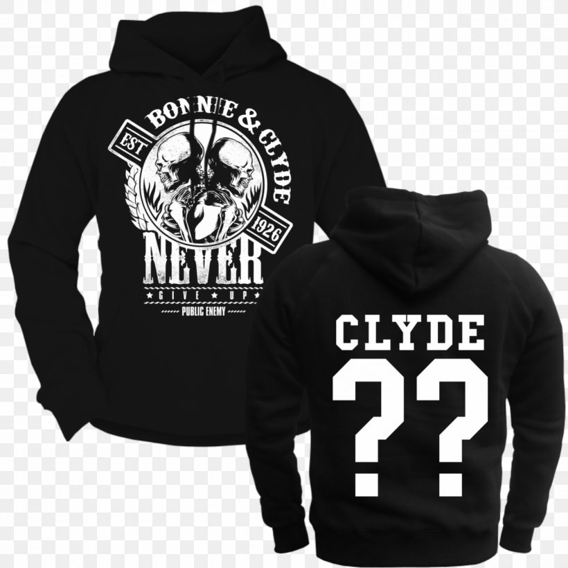Hoodie T-shirt Clothing Jacket Bluza, PNG, 1300x1300px, Hoodie, Black, Bluza, Bonnie And Clyde, Brand Download Free