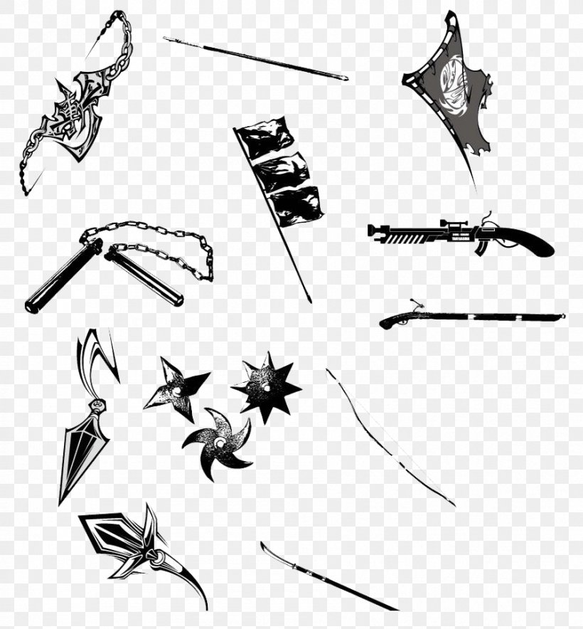 Japan Weapon Shuriken Artillery U6697u5668, PNG, 893x963px, Japan, Artillery, Black, Black And White, Body Jewelry Download Free