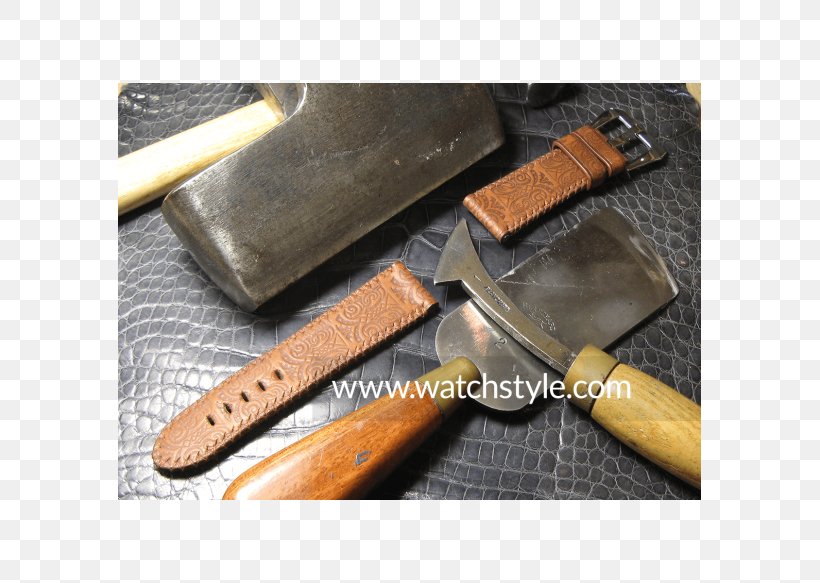 Watch Strap Bowie Knife Gold Leather, PNG, 583x583px, Watch Strap, Artisan, Blade, Bowie Knife, Bracelet Download Free