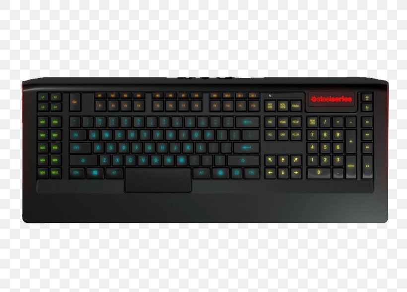 Computer Keyboard SteelSeries Apex 100 Membrane Keyboard Gaming Keypad SteelSeries Apex Gaming, PNG, 786x587px, Computer Keyboard, Apex M500 Keyboard Adaptercable, Computer Component, Computer Software, Electronic Device Download Free