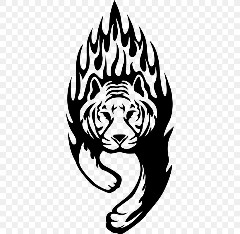 Tiger Sticker Tattoo Car Decal, PNG, 800x800px, Tiger, Art, Big Cats, Black, Black And White Download Free