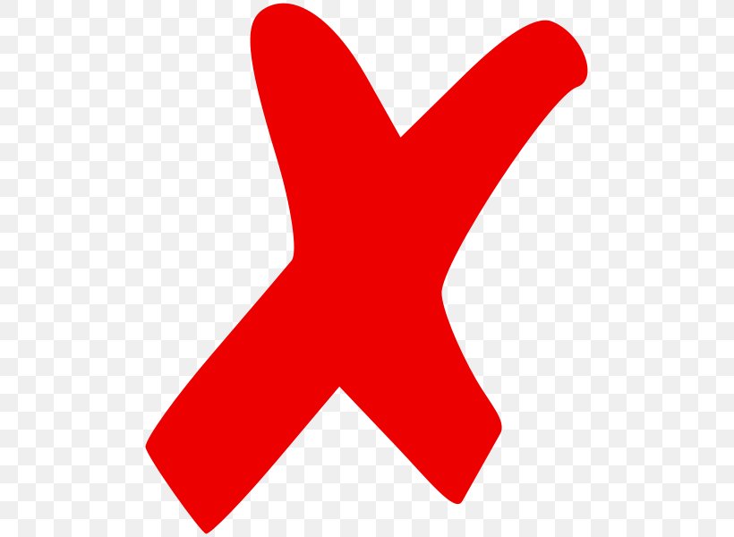 X Mark Check Mark Symbol Clip Art, PNG, 525x600px, X Mark, Area, Check Mark, Cross, Finger Download Free