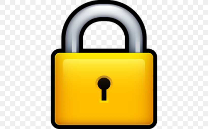 Clip Art Lock, PNG, 512x512px, Lock, File Locking, Padlock, Yellow Download Free