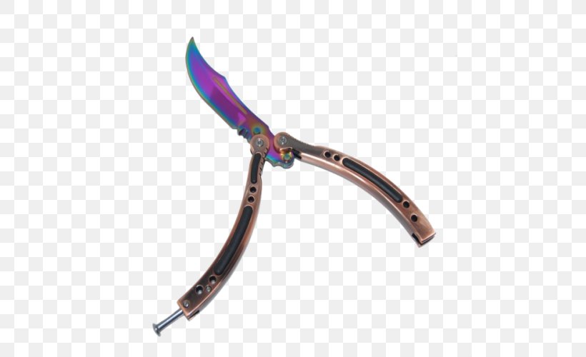 Butterfly Knife Counter-Strike: Global Offensive Karambit Pike, PNG, 500x500px, Knife, Belt, Butterfly Knife, Counterstrike, Counterstrike Global Offensive Download Free