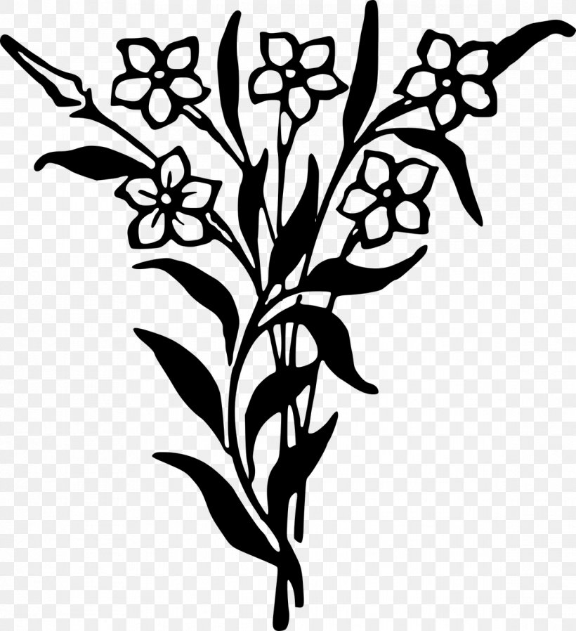 Flower Bouquet Drawing Clip Art, PNG, 1168x1280px, Flower Bouquet, Artwork, Black And White, Branch, Color Download Free