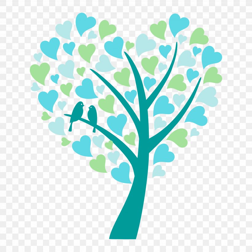 Bird Wedding Invitation Tree Heart, PNG, 3500x3500px, Bird, Branch, Cuteness, Flora, Heart Download Free