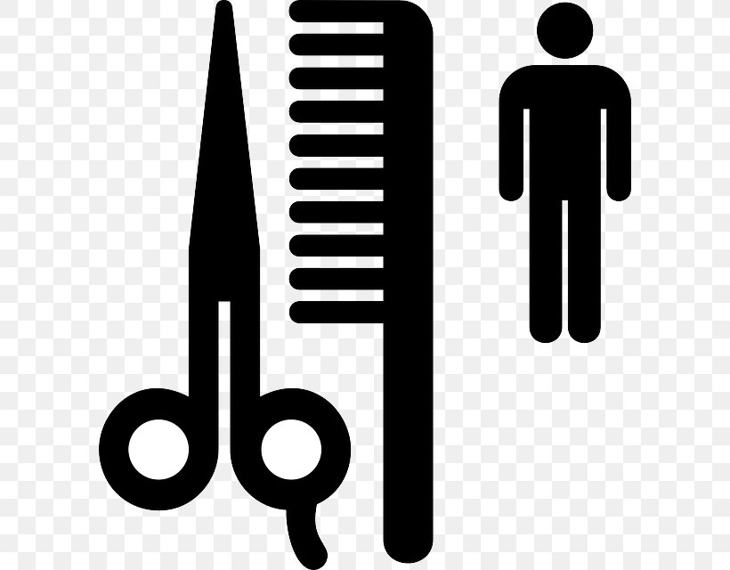Comb Hair Clipper Beauty Parlour Barber Clip Art, PNG, 598x640px, Comb, Barber, Barber Chair, Beauty Parlour, Black And White Download Free