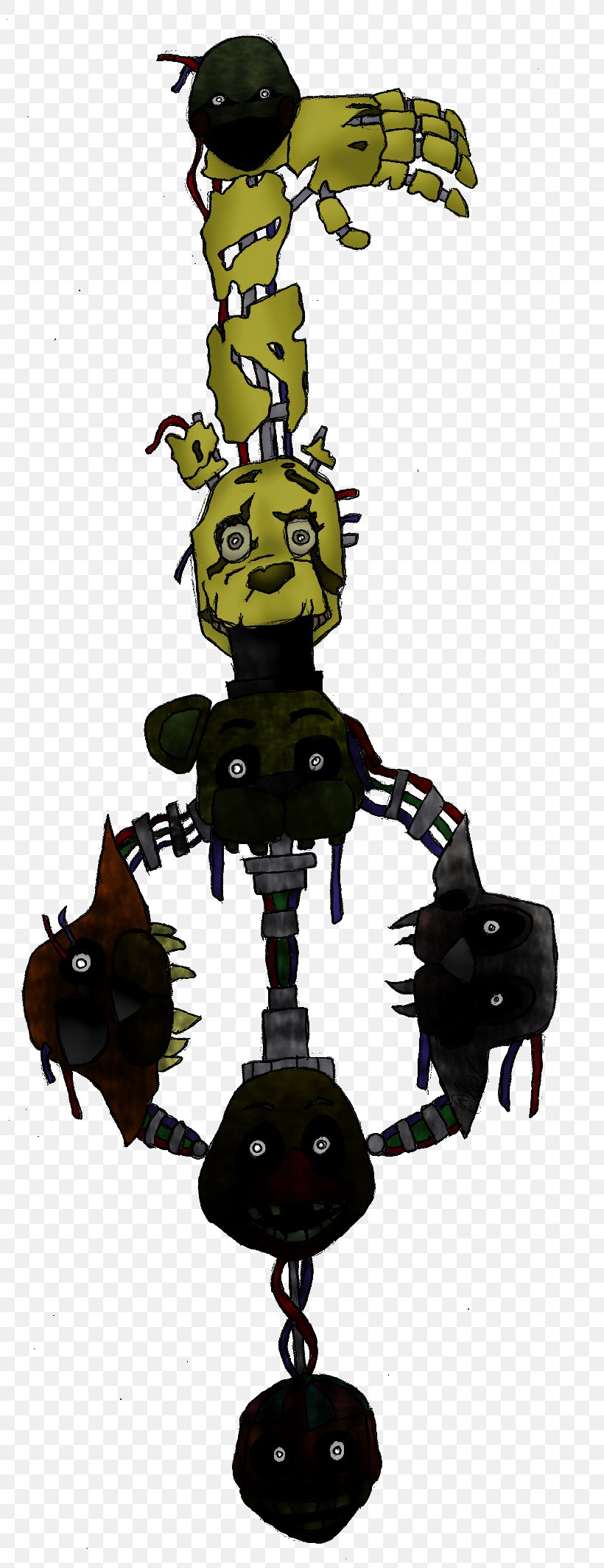 Five Nights At Freddy's 3 Kingdom Hearts χ Five Nights At Freddy's: Sister Location Animatronics, PNG, 801x2127px, Animatronics, Art, Deviantart, Fan Art, Film Download Free