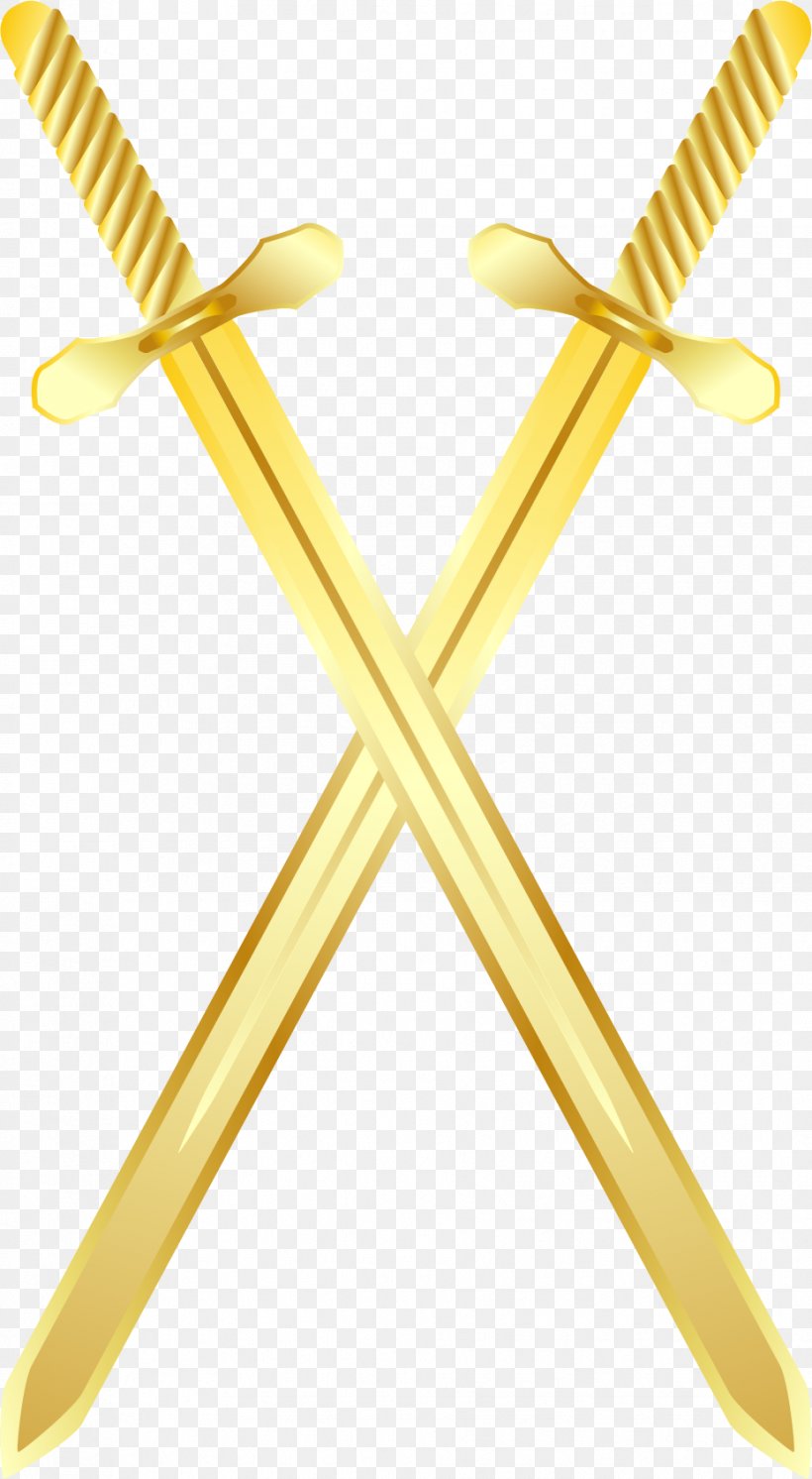 Sword Euclidean Vector Computer File, PNG, 928x1689px, Sword, Cold Weapon, Drawing, Gold, Resource Download Free