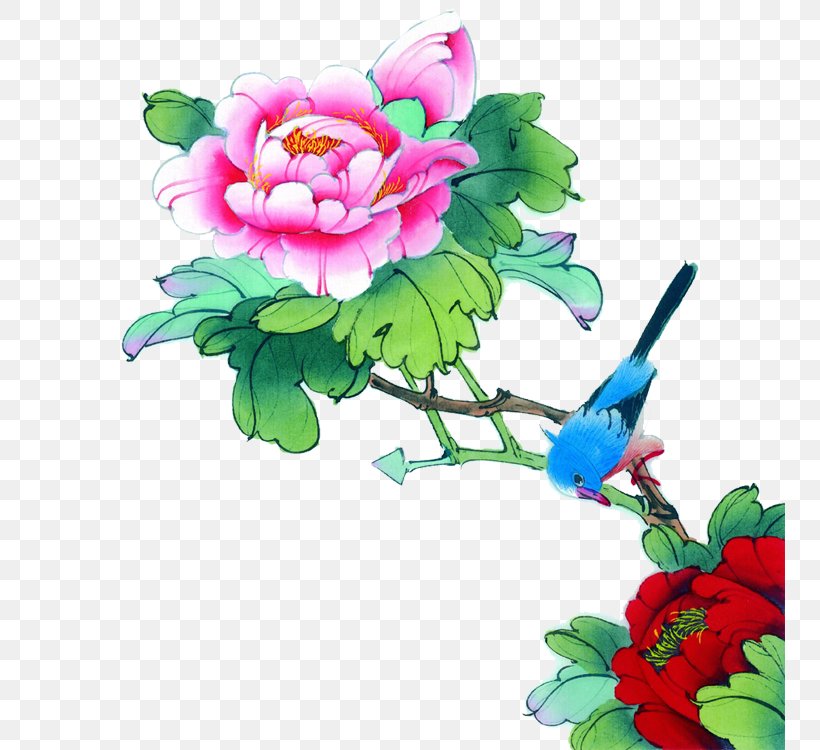 China Chinese Painting Bird-and-flower Painting Illustration, PNG, 750x750px, China, Art, Birdandflower Painting, Branch, Chinese Painting Download Free