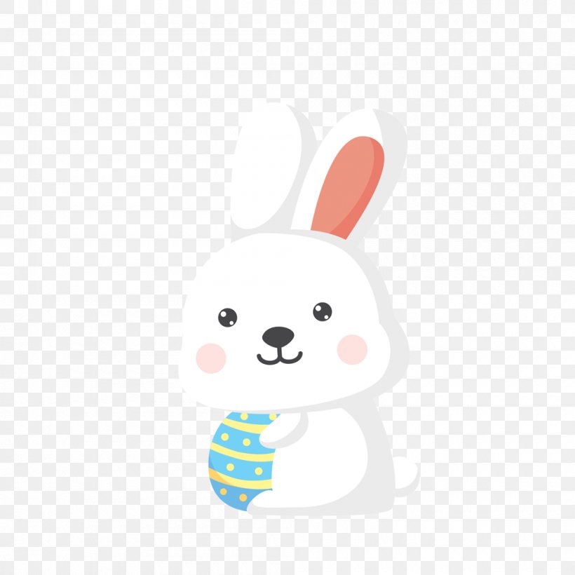 Easter Bunny Rabbit Leporids, PNG, 1000x1000px, Easter Bunny, Cartoon, Easter, Easter Egg, Hop Download Free
