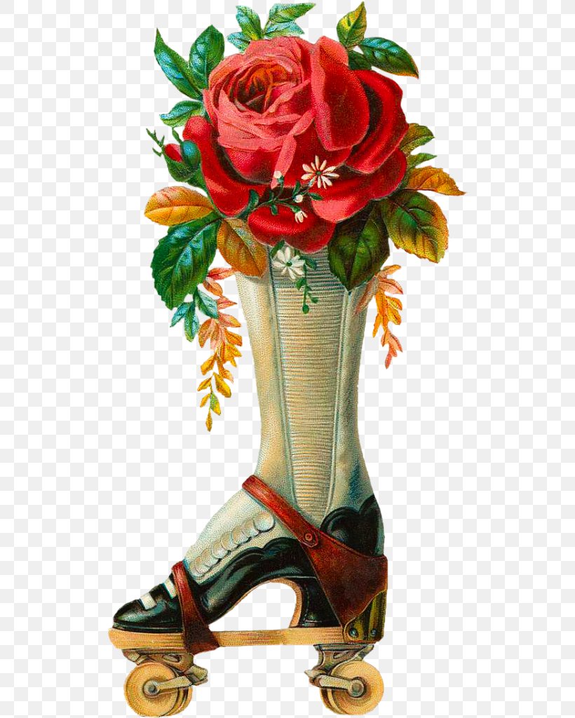 Roller Skating Roller Skates Ice Skating Steampunk, PNG, 514x1024px, Roller Skating, Antique, Artificial Flower, Boot, Cut Flowers Download Free