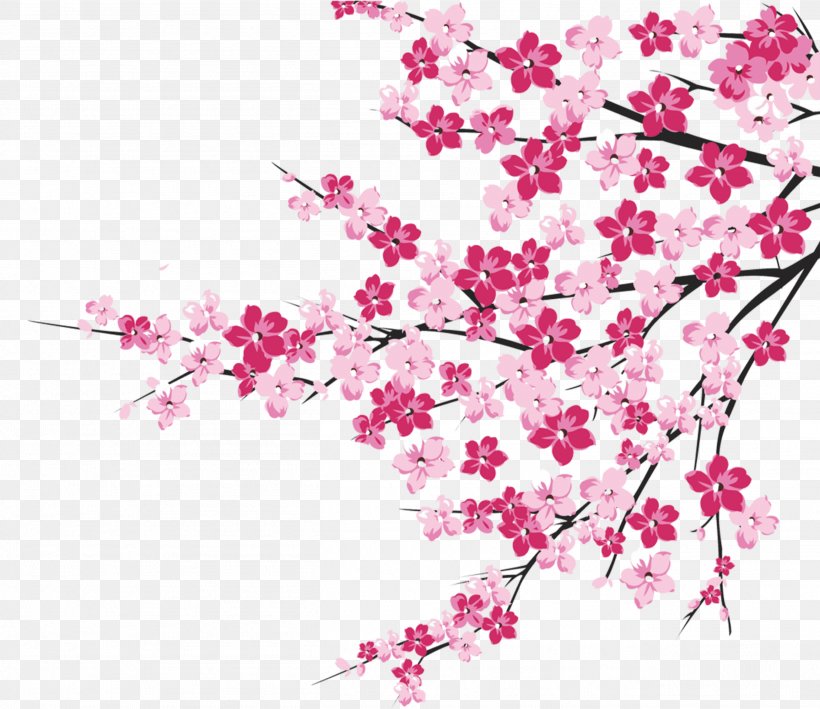 Cherry Blossom Image Clip Art Illustration, PNG, 2612x2260px, Cherry Blossom, Blossom, Branch, Cherries, Cut Flowers Download Free