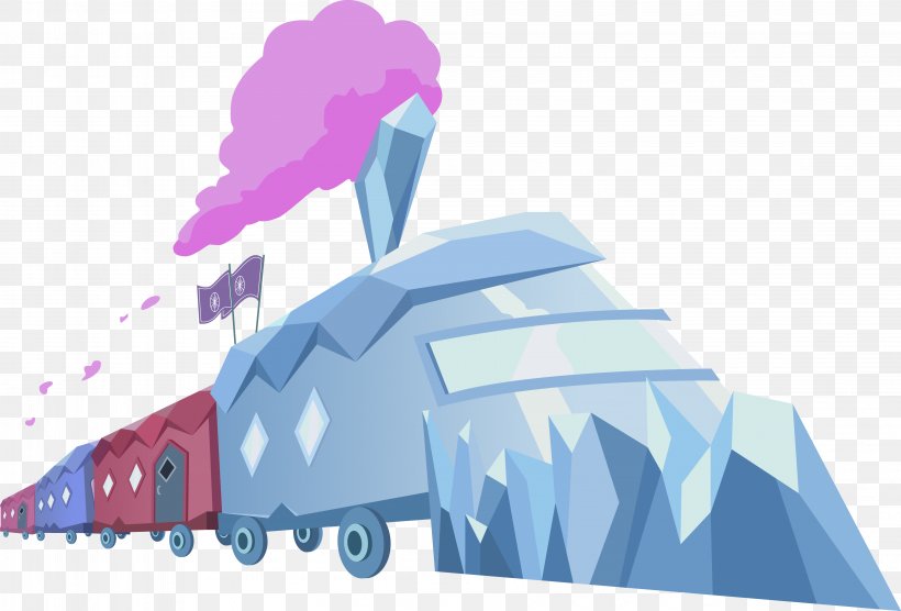 Rail Transport Train The Crystal Empire Pony Steam Locomotive, PNG, 4619x3133px, Rail Transport, Crystal Empire, Equestria, Locomotive, My Little Pony Friendship Is Magic Download Free